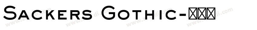 Sackers Gothic字体转换